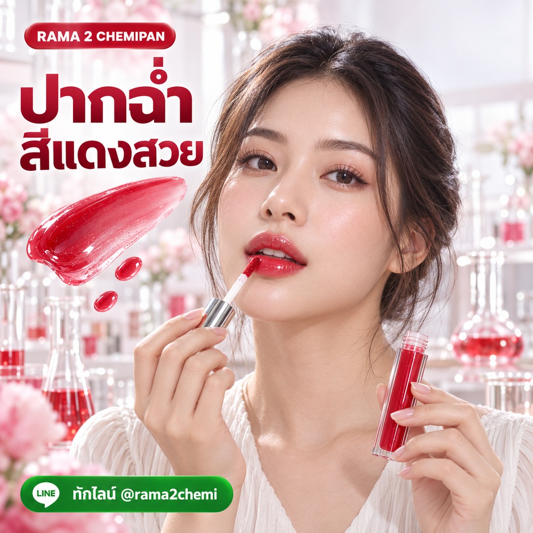 16057-ชุดทำ ลิปกลอส -1kg สูตร3 สีแดง