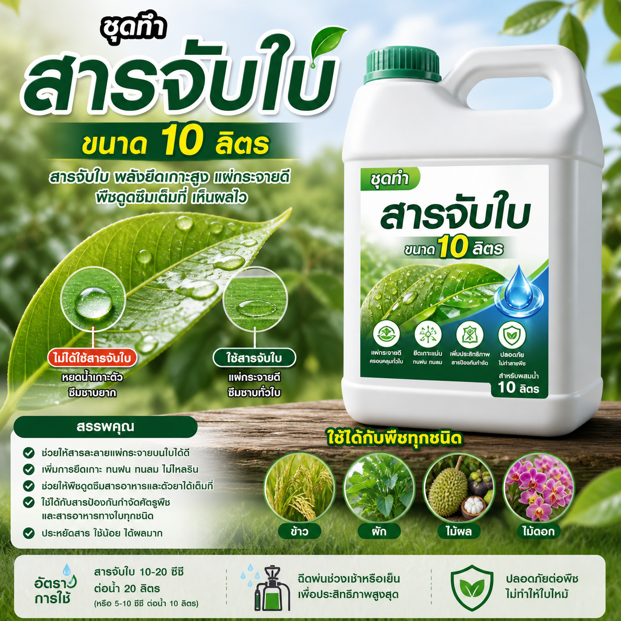 25061-ชุดทำ สารจับใบ-10ลิตร