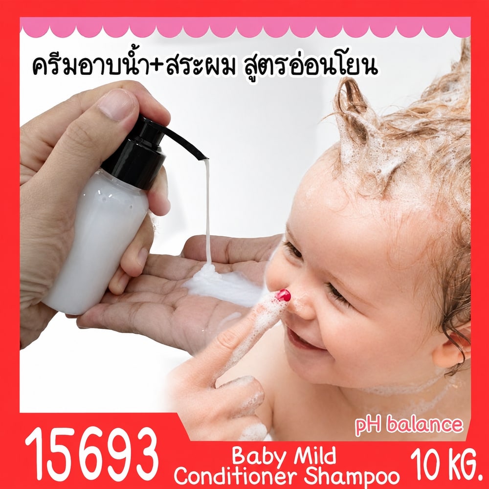 ชุดทำ ครีมอาบน้ำ/สระผม สูตรอ่อนโยน สำหรับเด็ก-10kg