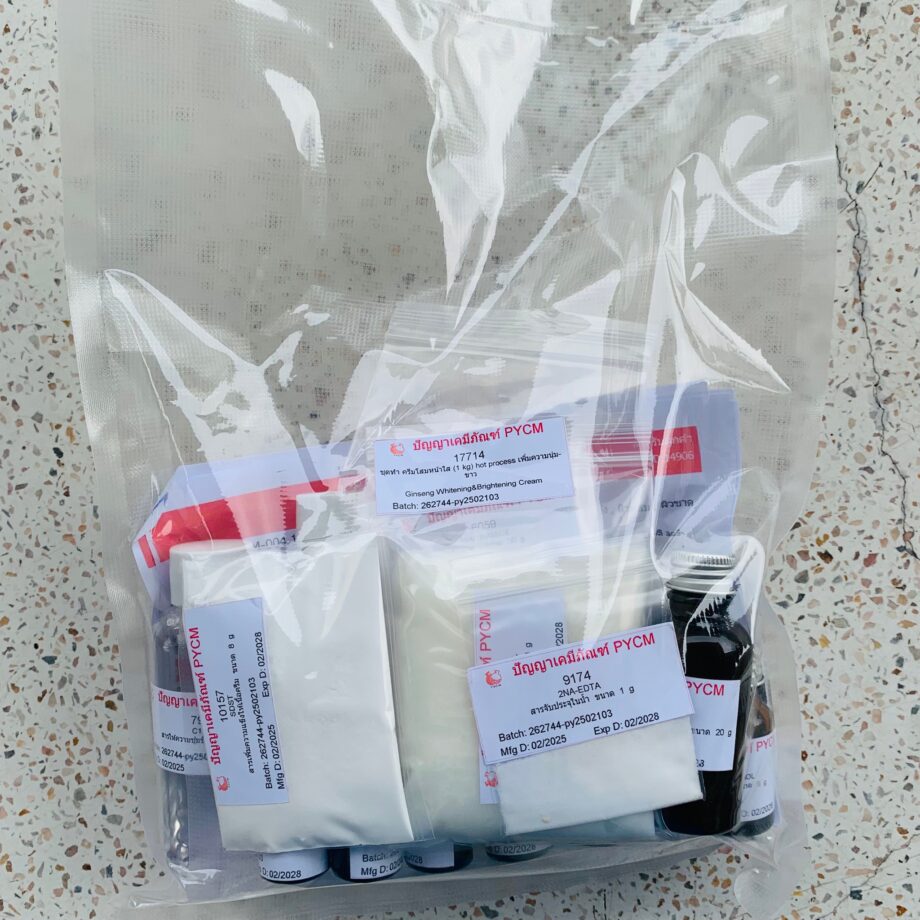 ชุดทำ ครีมโสมหน้าใส (1 kg) hot process เพิ่มความนุ่ม-ขาว